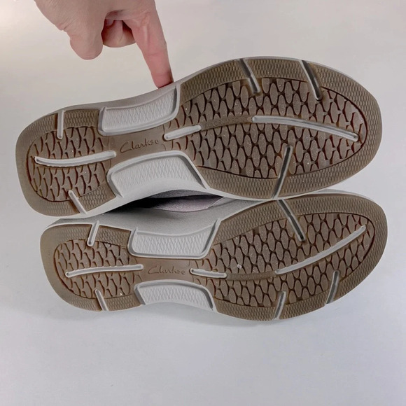 Clarks dusty purple grey wave walk wavewalk size 9.5 athletic walking sneakers - Picture 6 of 8